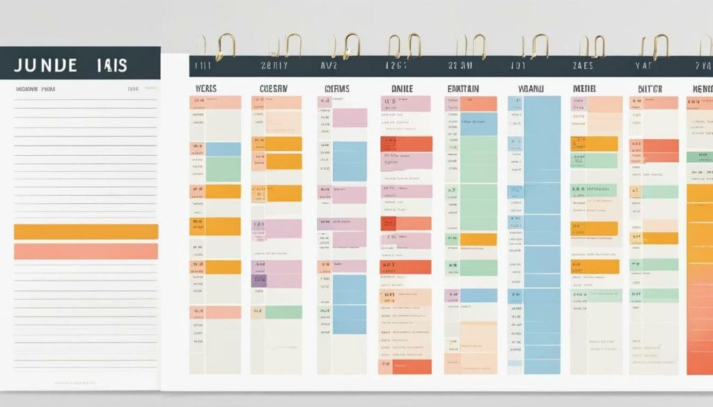 Editorial calendar template