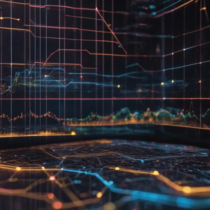 deep learning applications in AI technology futuristic cityscape