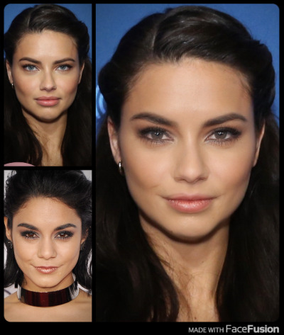 Adriana Lima and Vanessa Hudgens FaceFusion