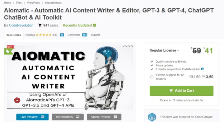 Introducing Aiomatic: The Ultimate AI-powered WordPress Plugin