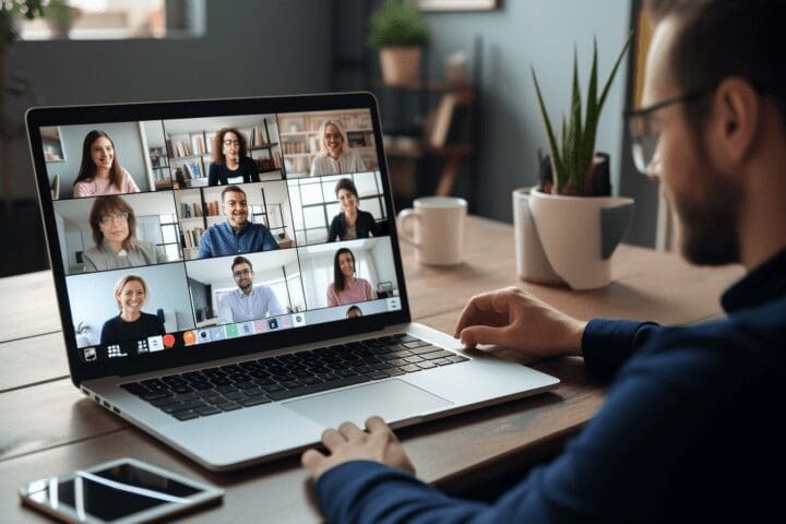 Video conference call with multiple participants Enhanced collaboration via video conferencing