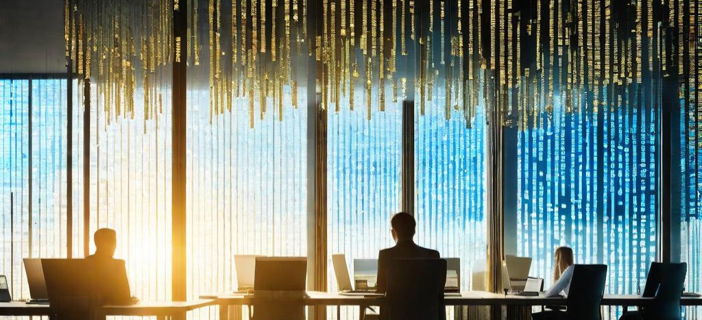 Photo of a postmodern office using Meta Knowledge in ai 