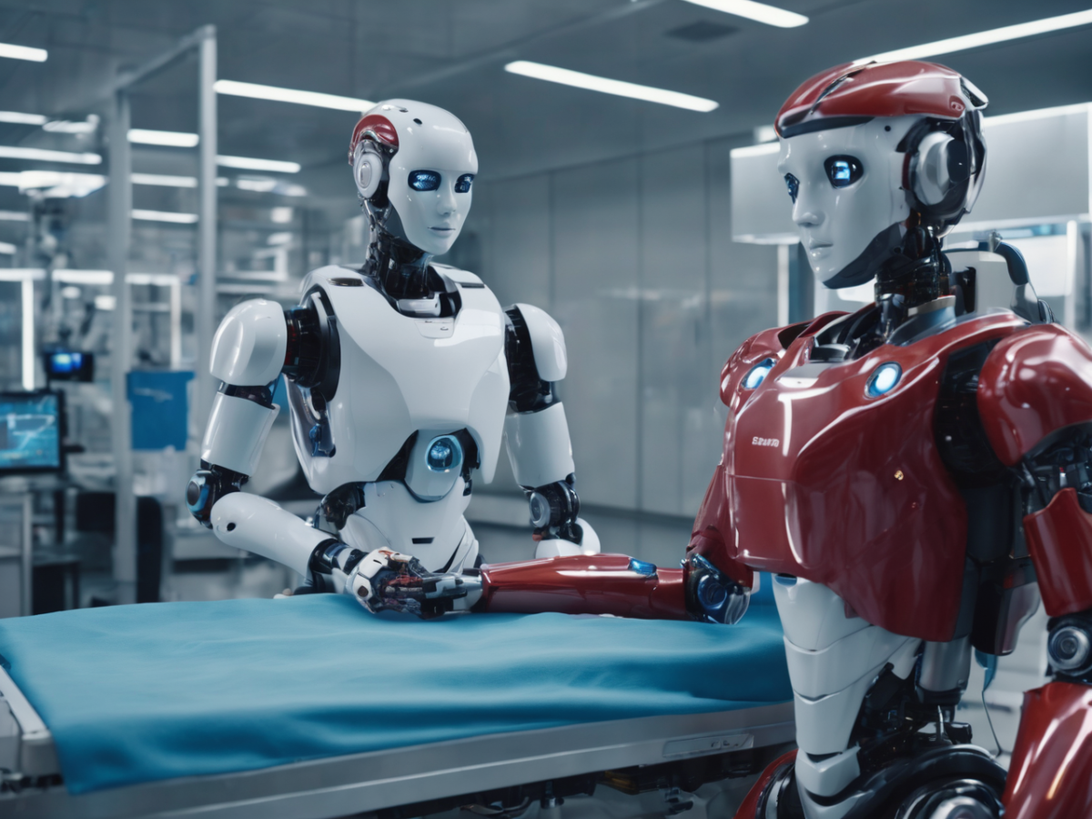 Robots using Artificial intelligence in healthcare 